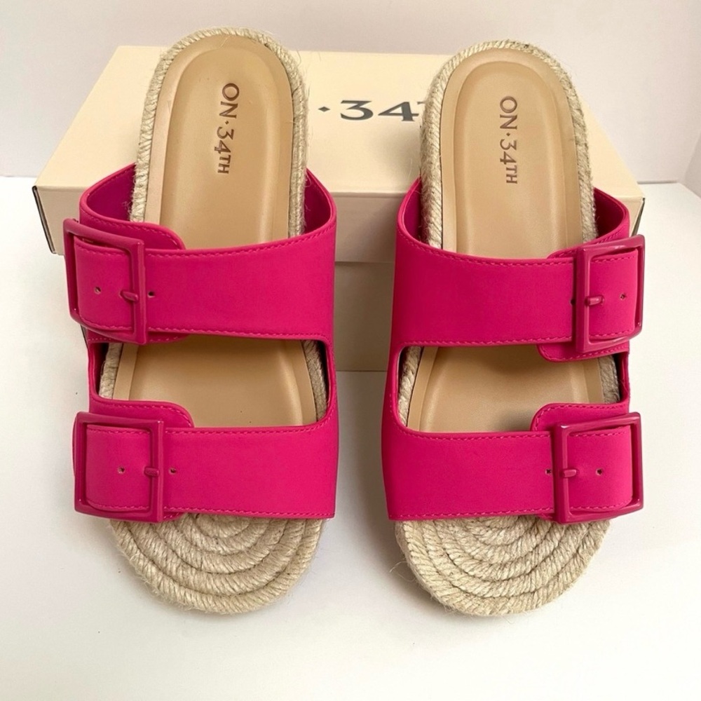 On 34th Pink Espadrille Sandal
New In Box
Size 6